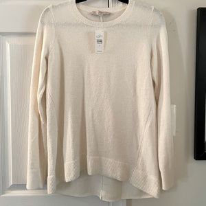 LOFT Crew Neck Plush Knit Sweater